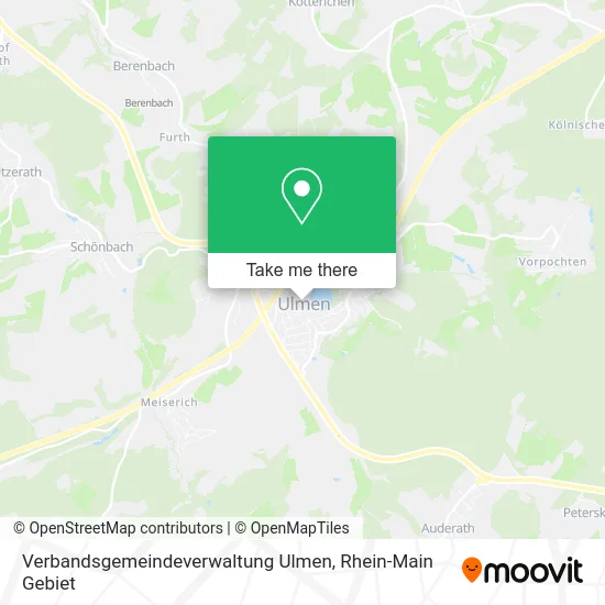 Карта Verbandsgemeindeverwaltung Ulmen