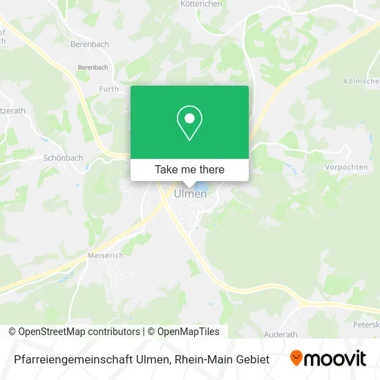 Карта Pfarreiengemeinschaft Ulmen