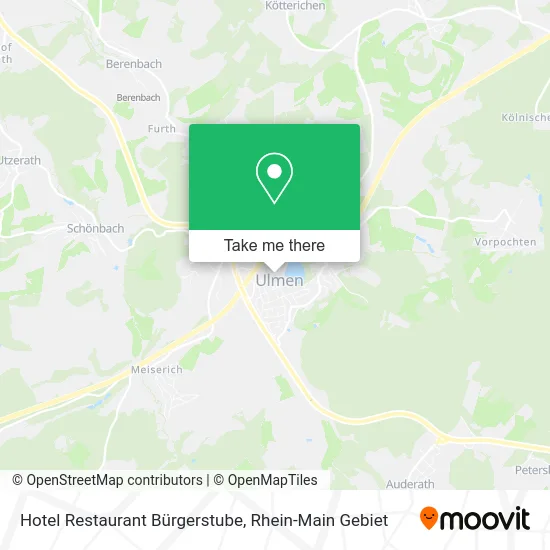 Карта Hotel Restaurant Bürgerstube