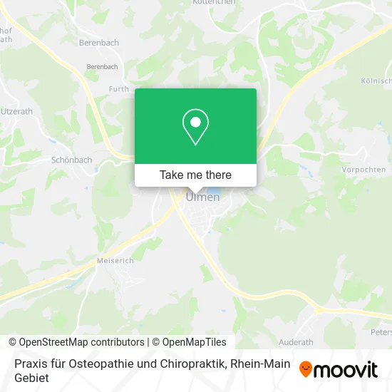 Карта Praxis für Osteopathie und Chiropraktik