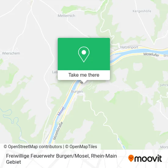 Карта Freiwillige Feuerwehr Burgen / Mosel