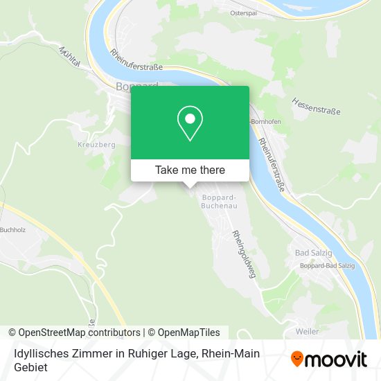 Карта Idyllisches Zimmer in Ruhiger Lage