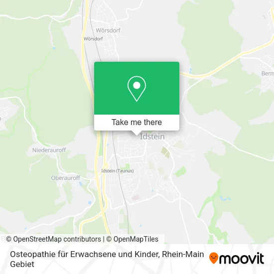 Карта Osteopathie für Erwachsene und Kinder