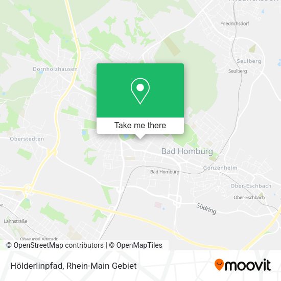 Карта Hölderlinpfad