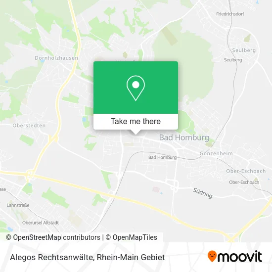Карта Alegos Rechtsanwälte