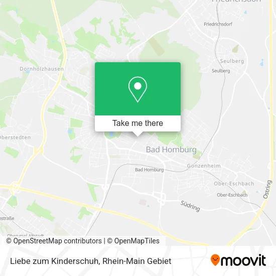 Карта Liebe zum Kinderschuh