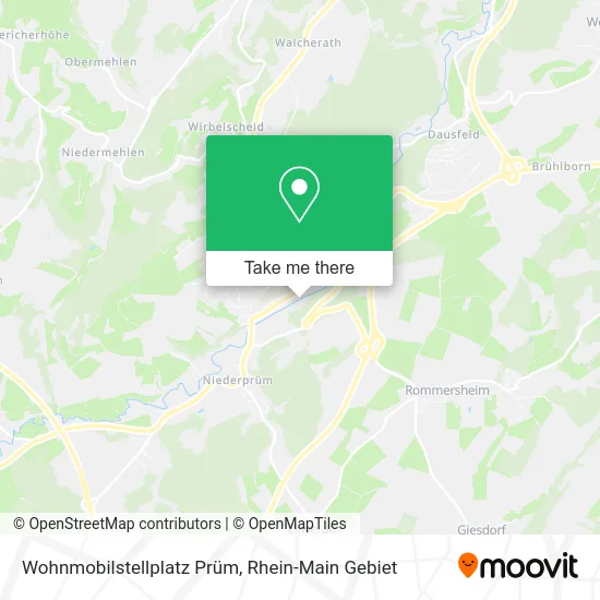 Карта Wohnmobilstellplatz Prüm