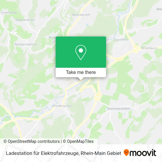 Карта Ladestation für Elektrofahrzeuge