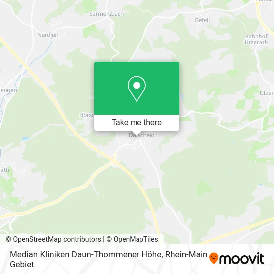 Карта Median Kliniken Daun-Thommener Höhe