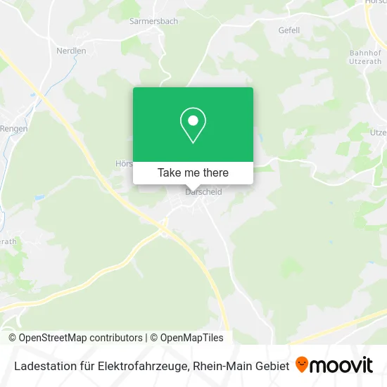 Карта Ladestation für Elektrofahrzeuge