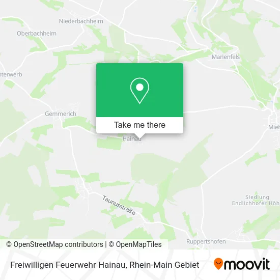 Карта Freiwilligen Feuerwehr Hainau