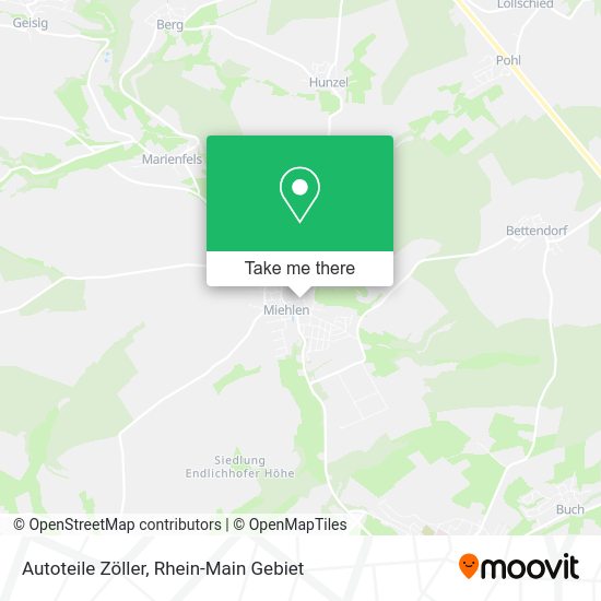 Карта Autoteile Zöller