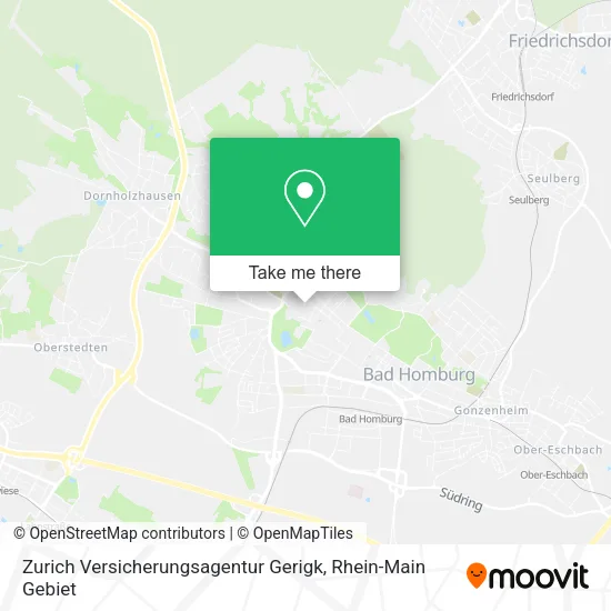 Карта Zurich Versicherungsagentur Gerigk