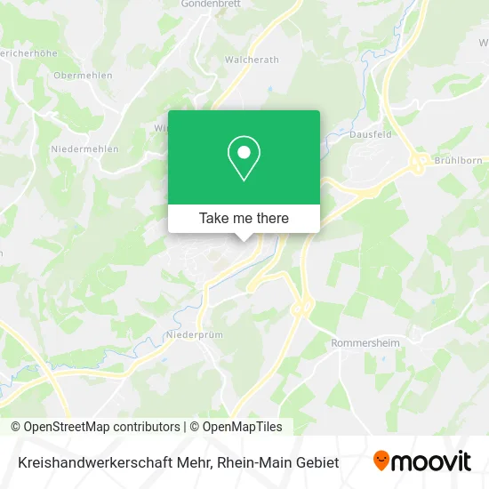 Карта Kreishandwerkerschaft Mehr