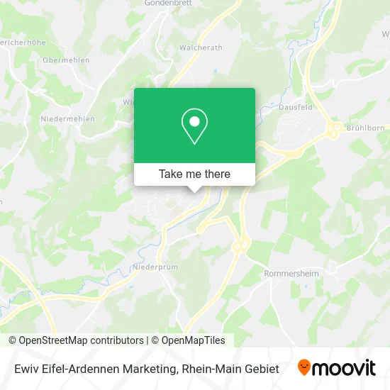 Карта Ewiv Eifel-Ardennen Marketing