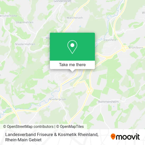 Карта Landesverband Friseure & Kosmetik Rheinland