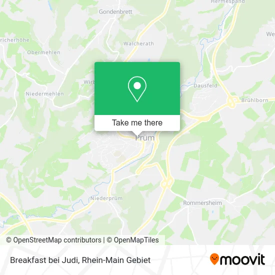 Карта Breakfast bei Judi