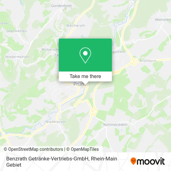 Карта Benzrath Getränke-Vertriebs-GmbH