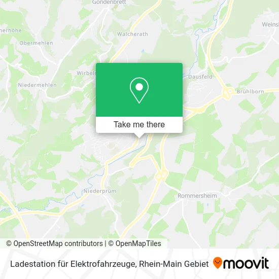 Карта Ladestation für Elektrofahrzeuge