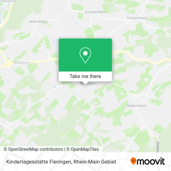 Карта Kindertagesstätte Fleringen
