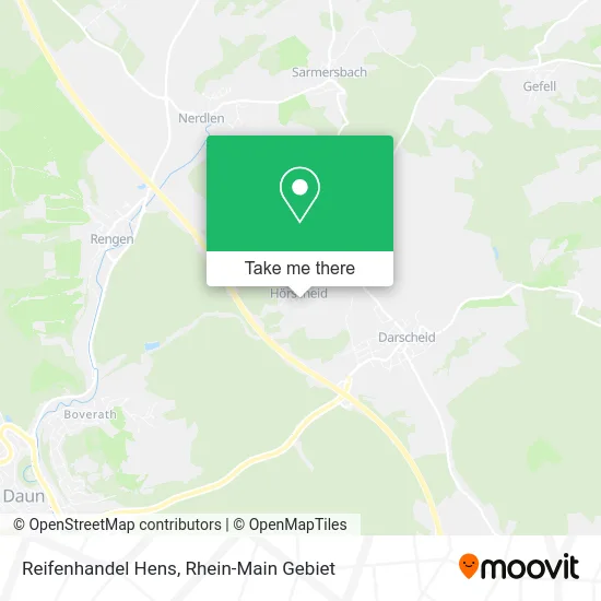 Карта Reifenhandel Hens