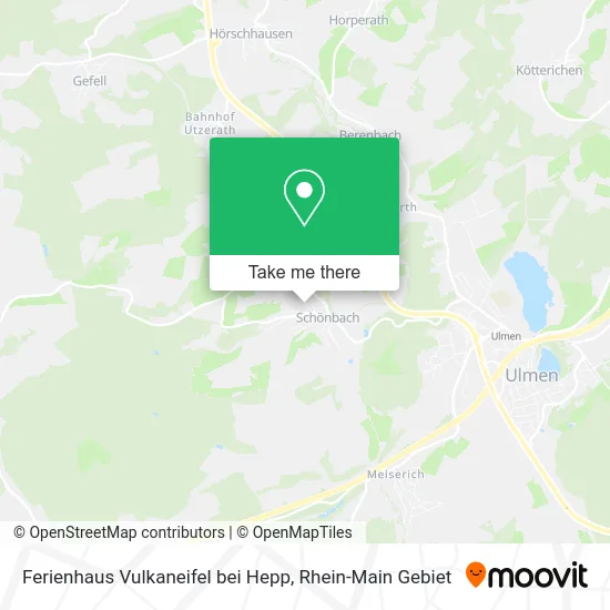 Карта Ferienhaus Vulkaneifel bei Hepp