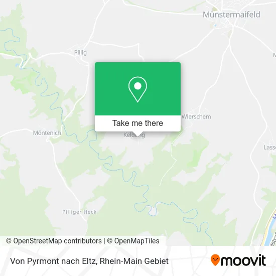 Карта Von Pyrmont nach Eltz