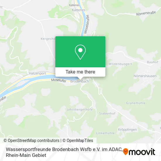 Карта Wassersportfreunde Brodenbach Wsfb e.V. im ADAC