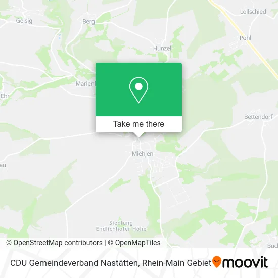 Карта CDU Gemeindeverband Nastätten
