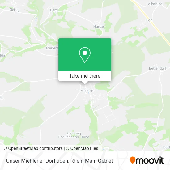 Карта Unser Miehlener Dorfladen