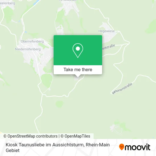 Карта Kiosk Taunusliebe im Aussichtsturm