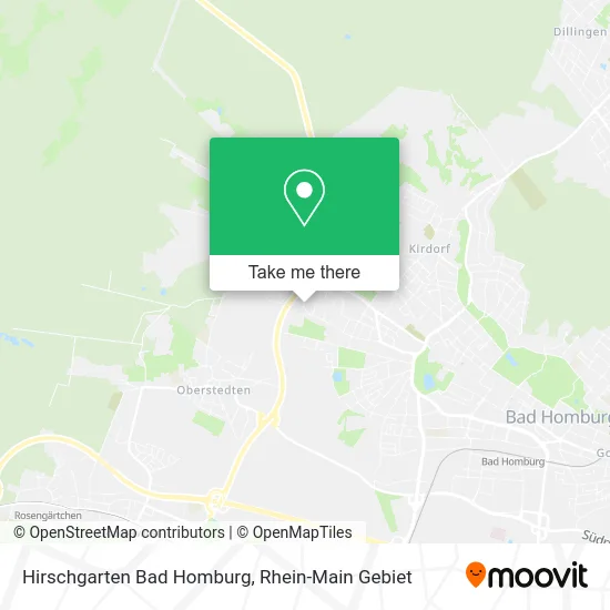 Карта Hirschgarten Bad Homburg