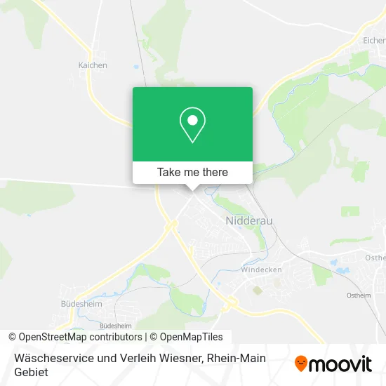 Карта Wäscheservice und Verleih Wiesner