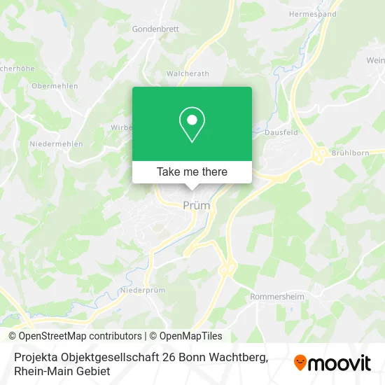 Карта Projekta Objektgesellschaft 26 Bonn Wachtberg