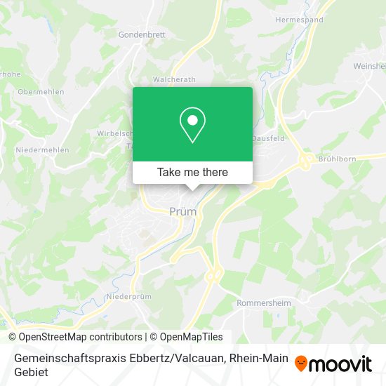 Карта Gemeinschaftspraxis Ebbertz / Valcauan