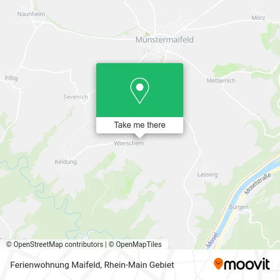 Карта Ferienwohnung Maifeld