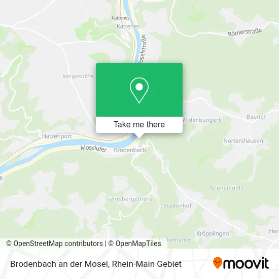 Карта Brodenbach an der Mosel
