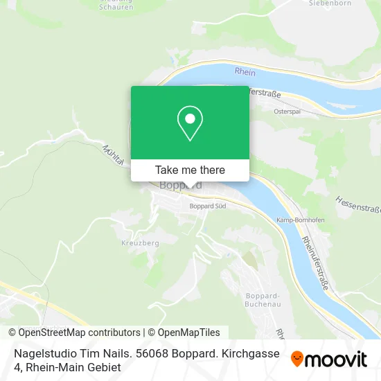 Карта Nagelstudio Tim Nails. 56068 Boppard. Kirchgasse 4