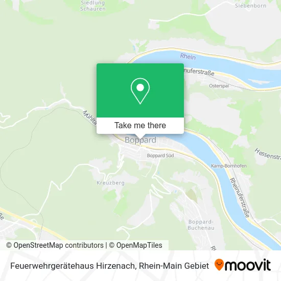 Карта Feuerwehrgerätehaus Hirzenach