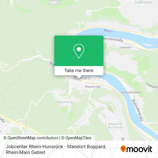 Карта Jobcenter Rhein-Hunsrück - Standort Boppard