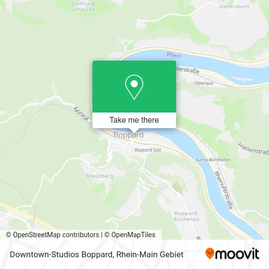 Карта Downtown-Studios Boppard