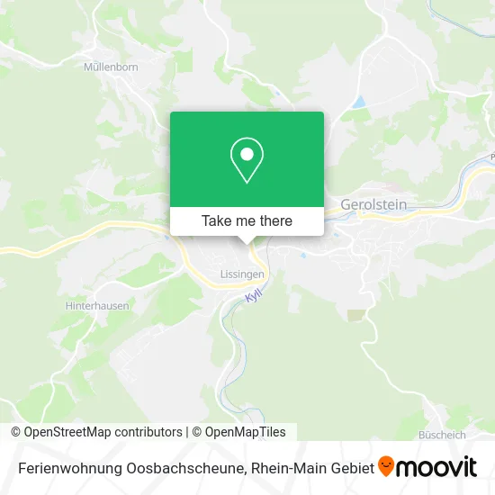 Карта Ferienwohnung Oosbachscheune