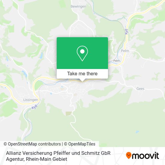 Карта Allianz Versicherung Pfeiffer und Schmitz GbR Agentur