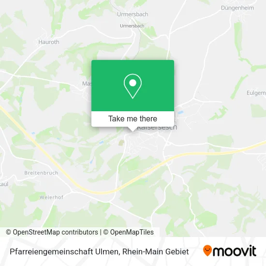 Карта Pfarreiengemeinschaft Ulmen