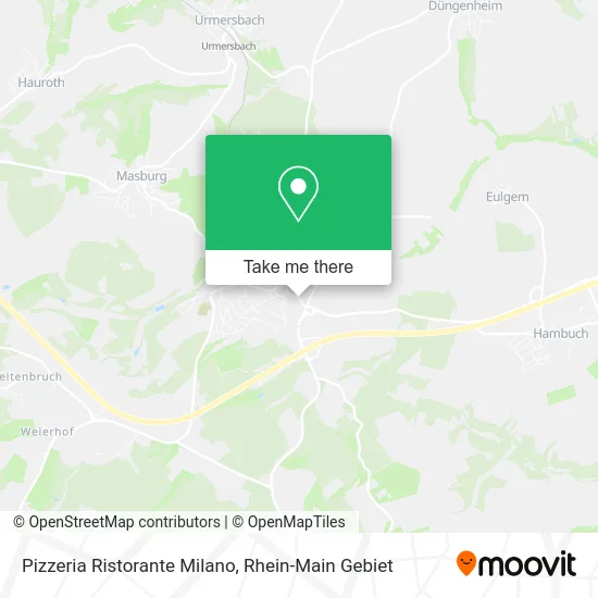 Pizzeria Ristorante Milano map