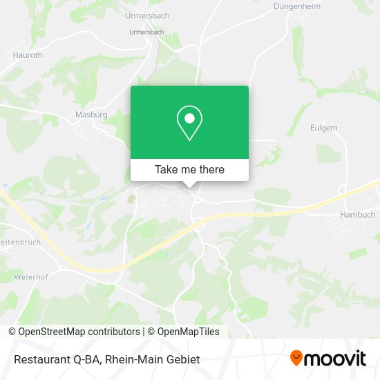 Карта Restaurant Q-BA
