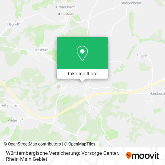 Карта Württembergische Versicherung: Vorsorge-Center