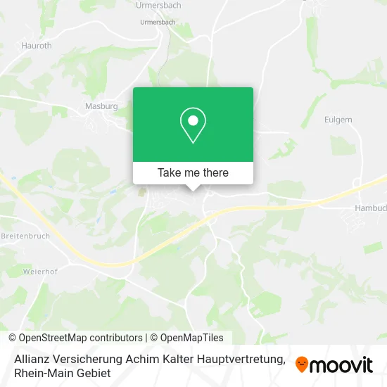 Карта Allianz Versicherung Achim Kalter Hauptvertretung