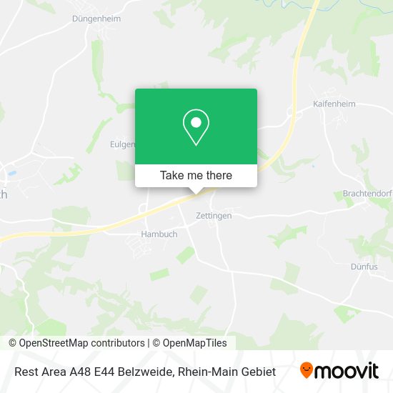 Карта Rest Area A48 E44 Belzweide