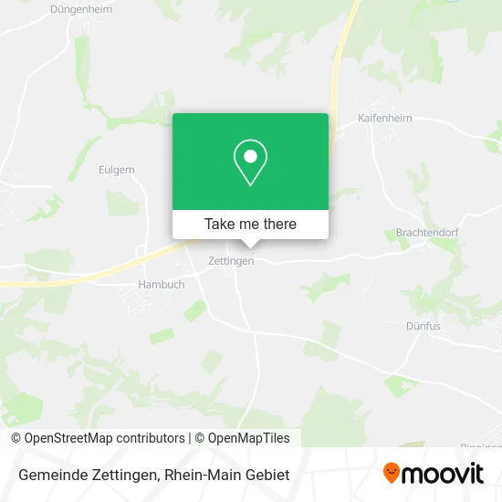 Карта Gemeinde Zettingen